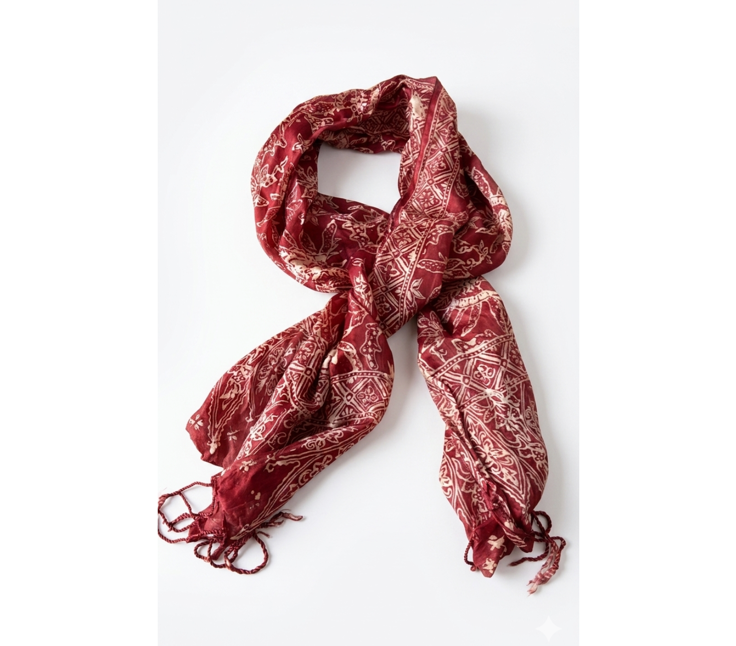 SCARFT SILK -RED