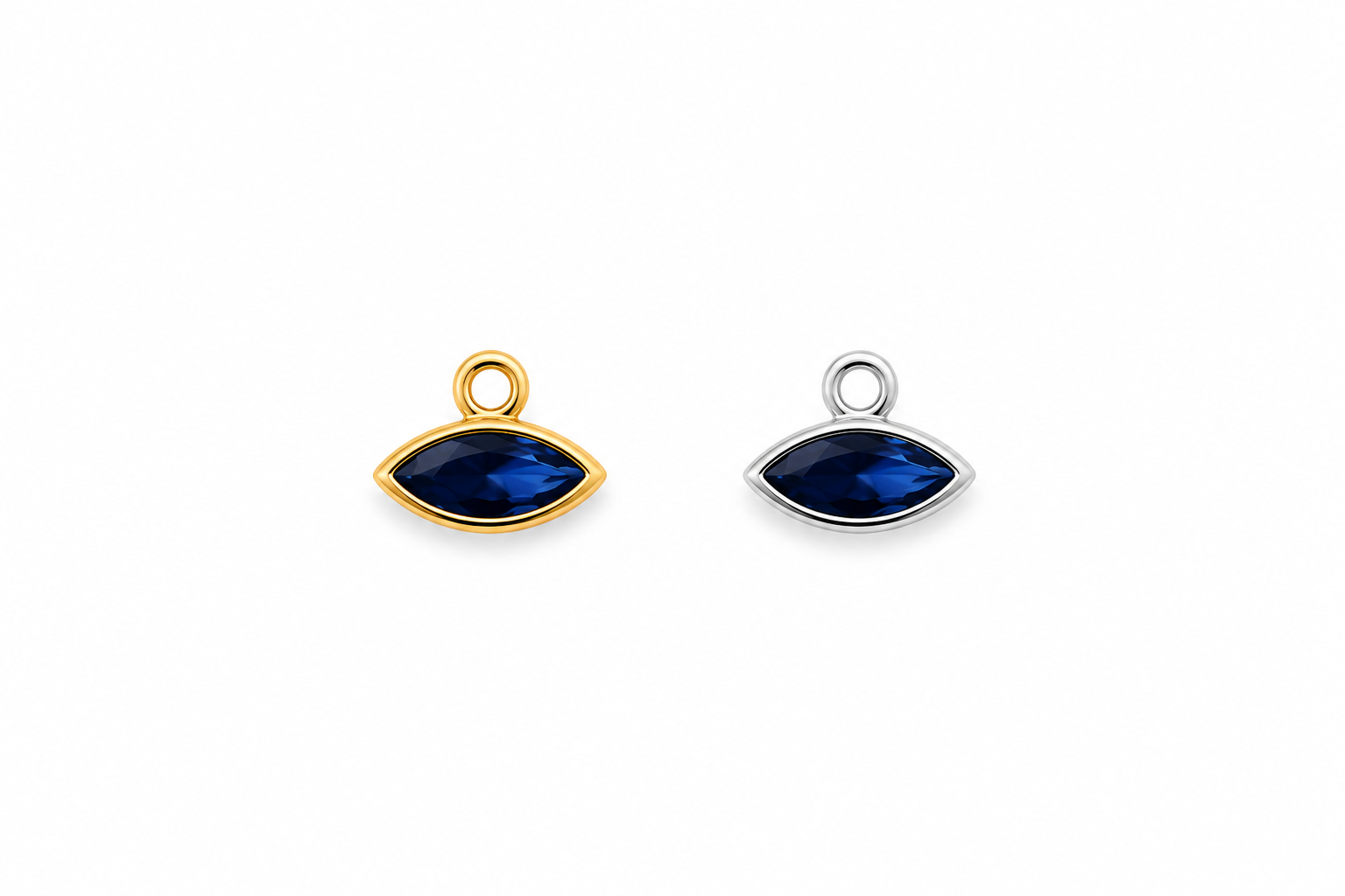Bezel Charm Dark Blue