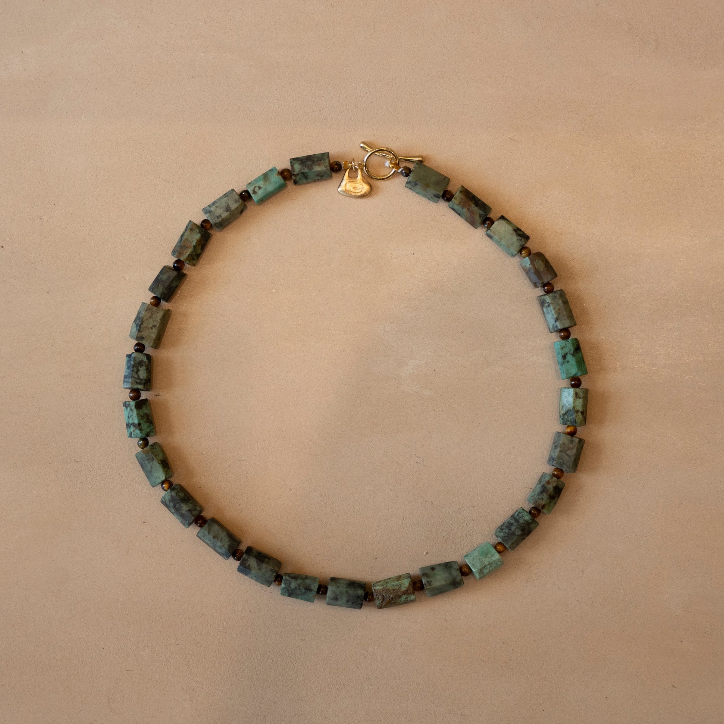 African Bloodstone necklace, Tiger’s Eye necklace, natural stone necklace, gemstone jewellery, stone beaded necklace, earthy jewellery, handcrafted necklace, layering necklace, resort jewellery, island jewellery.