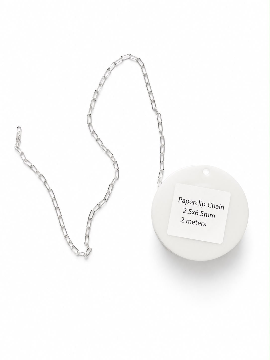 Paperclip Chain silver 2,5 x 6,5mm