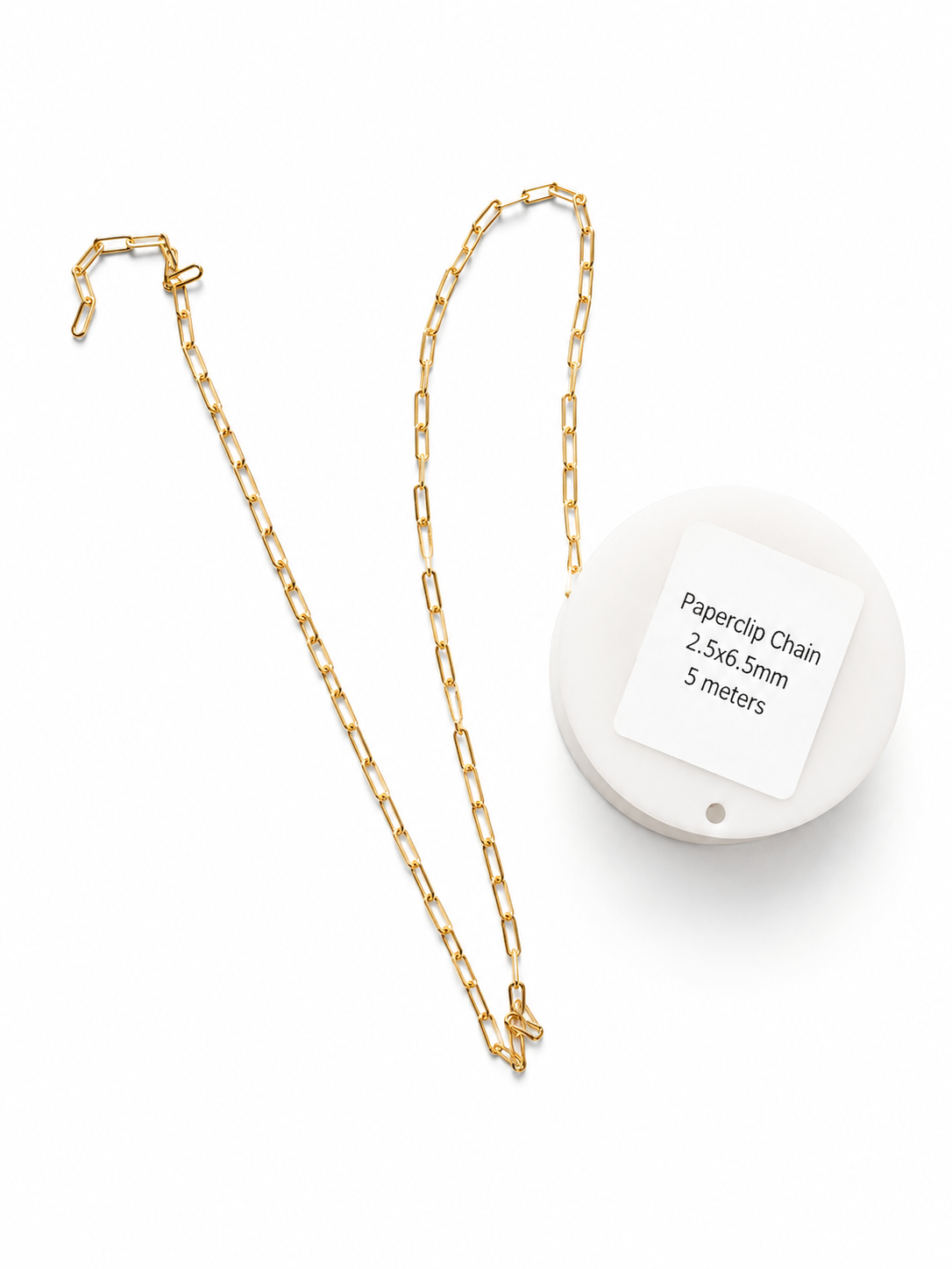 Paperclip chain Gold 2,5x 6,5mm