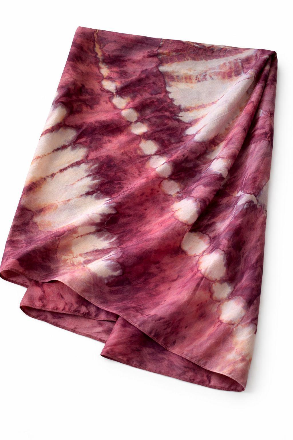 Silk sarong tie dye