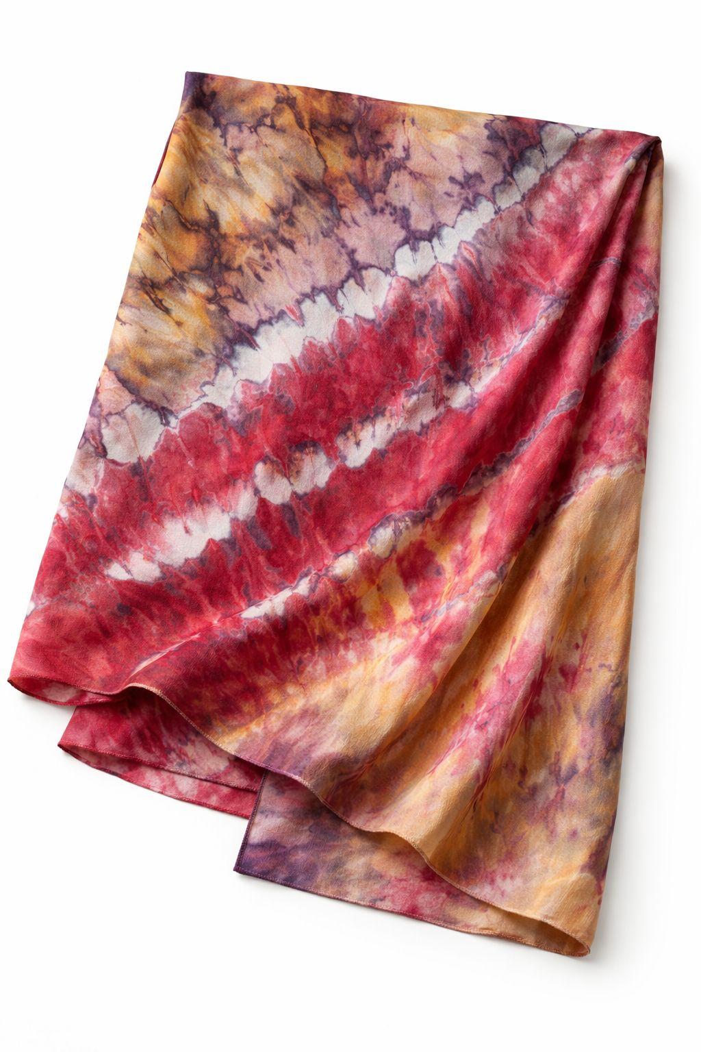 Silk sarong tie dye