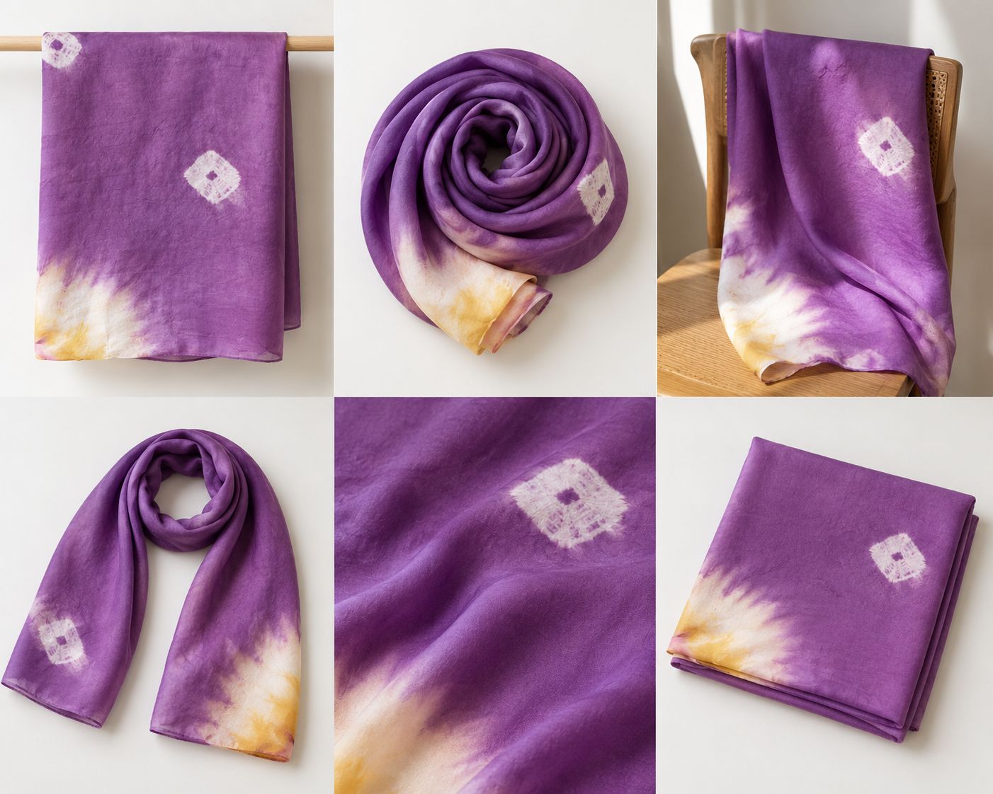 Sarong silk purple new